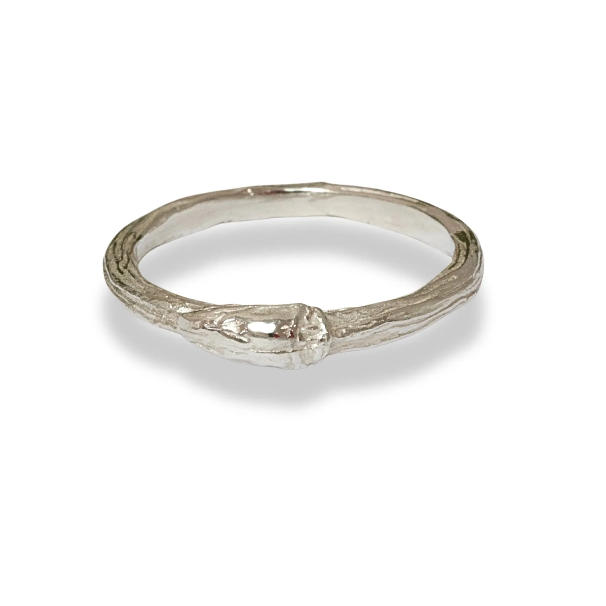 Sterling Silver Willow Bud Twig Ring