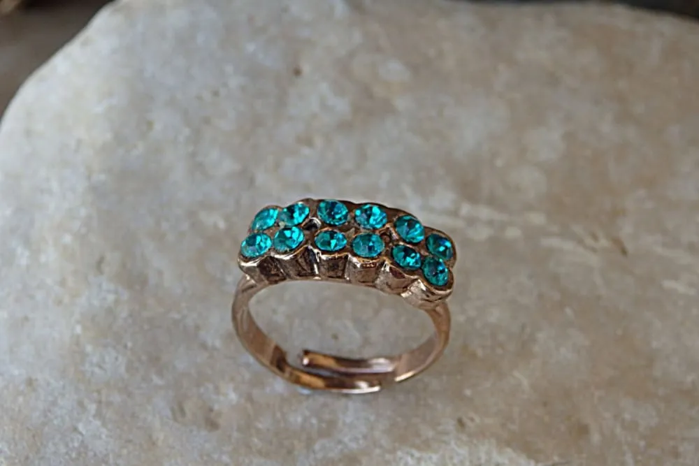 Teal Rebeka ring