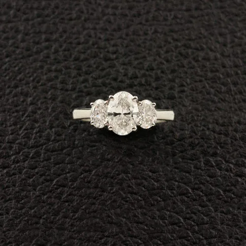 Three Oval Diamond Ring