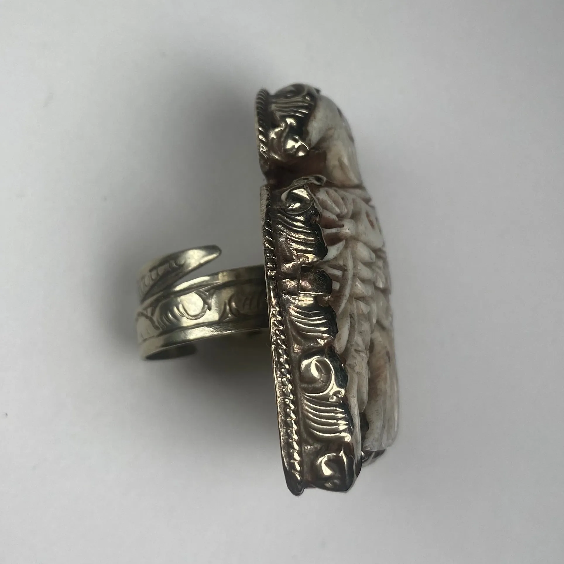 Thunderbird Ring - Bone