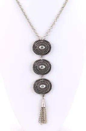 Triple Pendant Turkish Long Necklace