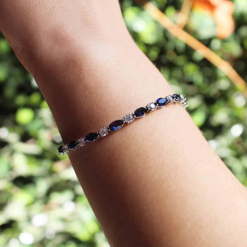 Tru-Sapphire Cascade Bracelet