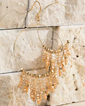 Urbanista Beaded Tassel and Ring Earring - AR3CE2122