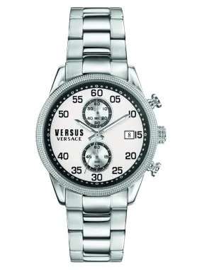 Versus Versace SHOREDITCH 44mm Silver Chrono Mens Watch S66020016