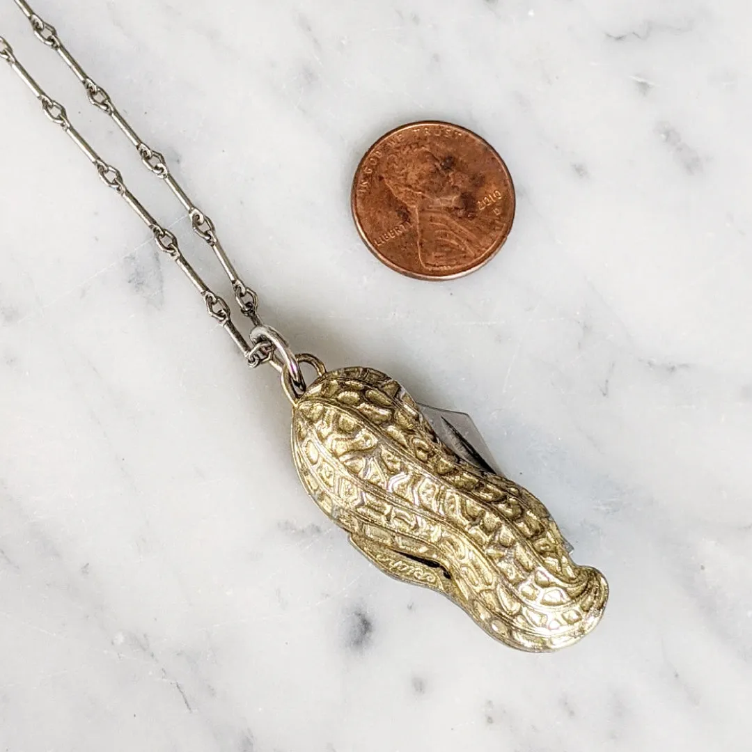 Vintage Peanut Pocket Knife Necklace