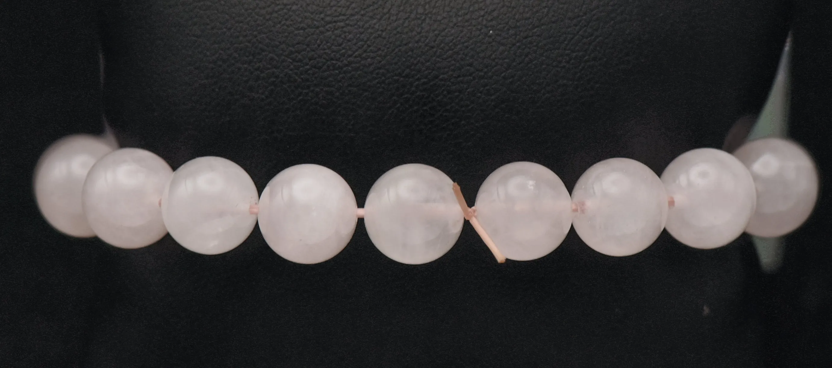 Vintage Rose Quartz Beaded Stretch Bracelet