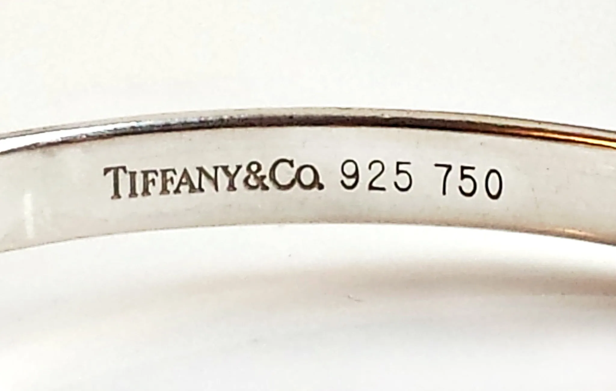 Vintage Tiffany & Co. Hook & Eye Bracelet in Sterling Silver & 18k Gold, 7½ inch