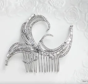 Wavy Cz Hair Comb