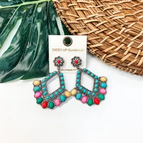 Western Chandelier Earrings in Multi