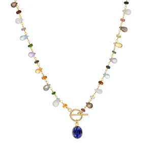 Wildflower Toggle Necklace-Iolite