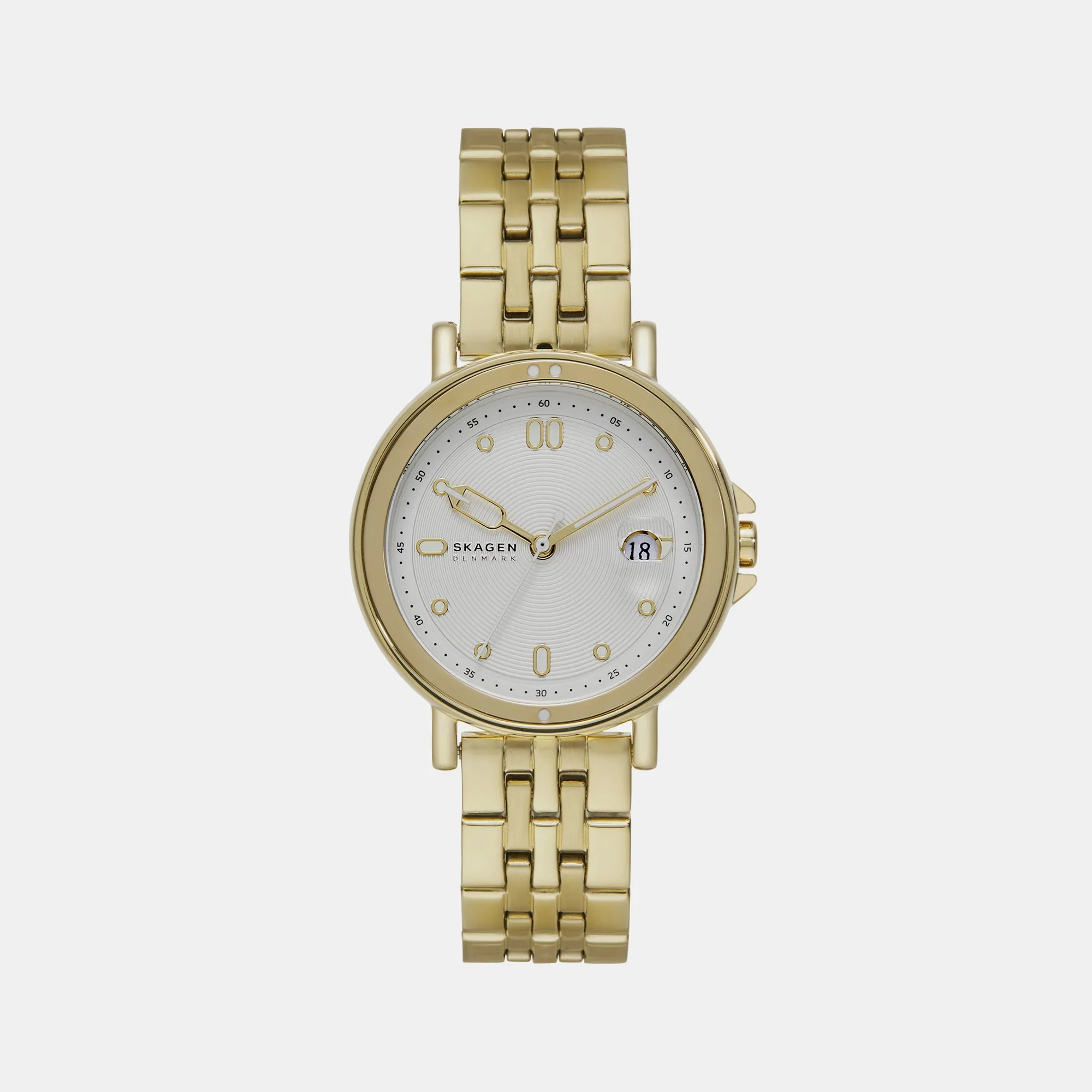 Women's Signatur Lille Sport Date Gold Analog Stainless Steel Watch SKW3135